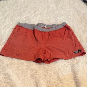 Women's Coral Lounge Shorts with Gray Waistband